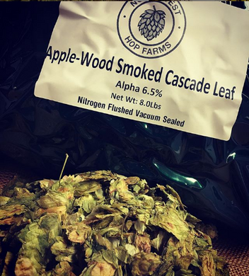 2022 Apple Wood Smoked Cascade Leaf Hops